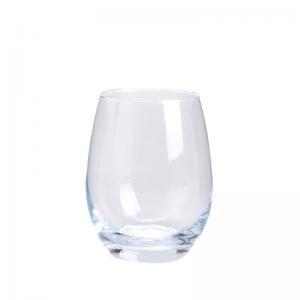China Round Stemless Crystal Wine Glass 14OZ Sleek And Modern Design on sale