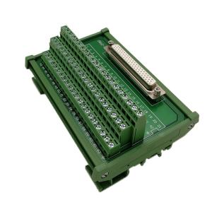 Buy cheap DB62 Female Socket D Sub Terminal Blocks Breakout Board Adapter Connector DIN Rail Mount product