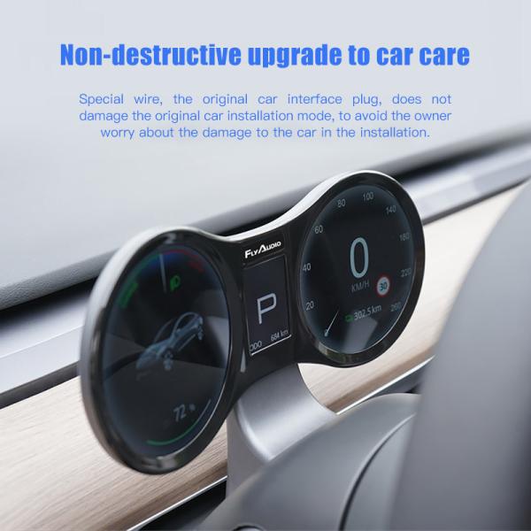 Quality 12.3 Inch Screen Dashboard Tesla Model 3 Model Y 1920*720 Black for sale
