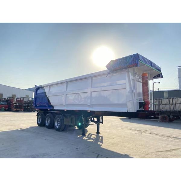 Jost Kingpin Customized 3 Axle 60tons Trailer Dump Truck With Fuwa/BPW Axle