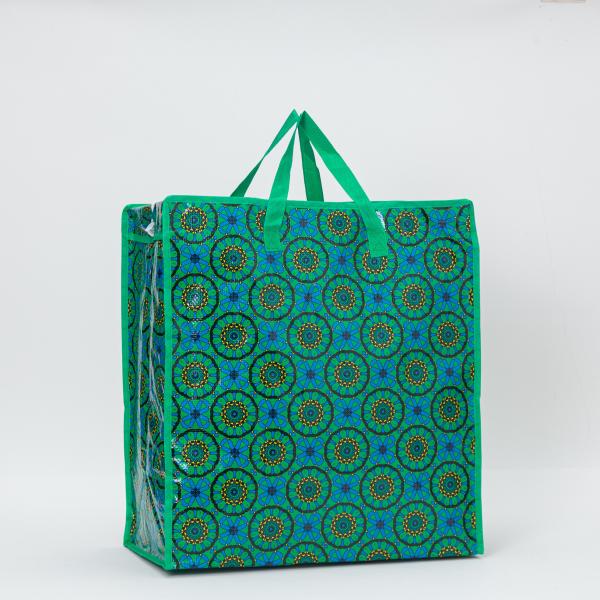 Quality PP Material Structure Zip Shopping Bags With Customized Size Printing Design for sale