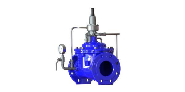 Quality Pilot Operated Blue Pressure Sustaining Valve With Nylon Reinforcement Diaphragm for sale