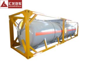 China 40 Ft Bulk Chemical Tanks  Aluminum Alloy Covered Environmental Friendly on sale