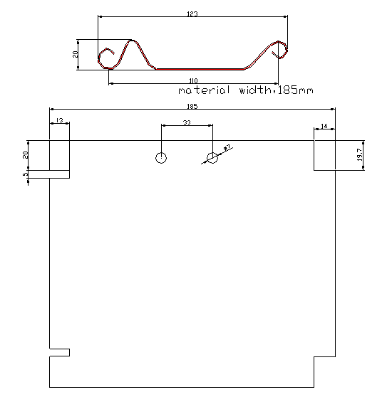 Wire-electrode Cutting Shutter Roll Forming Machine with Punching 56mm Shaft
