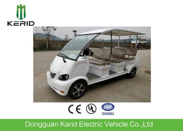 Quality Small Turning Radius 4 Wheels Electric Tourist Vehicles With 8 Seats for sale