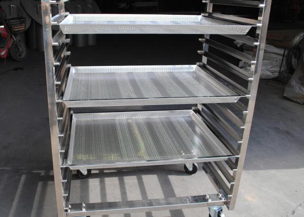 Quality Ss201 15 Layer Bread Trolley For Fast Food Kitchen Equipment for sale