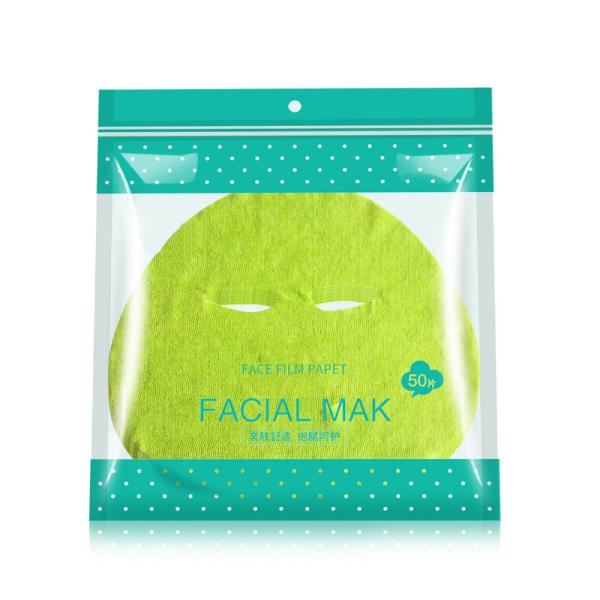 Quality Green Color Facial Mask Sheet Zero Irritation With Superconducting Water Ripple for sale