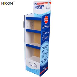 Buy cheap Customized Floor Blue 4 Tier Cardboard Corrugated Display Stands product