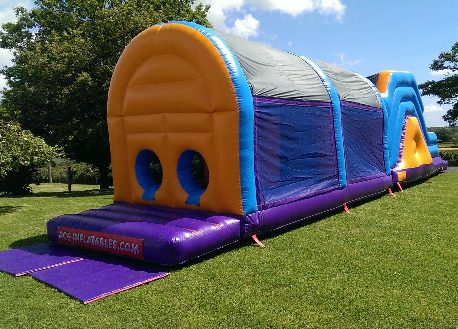 Popular Customized Size Certificated Inflatable Obstacle Course With Cover