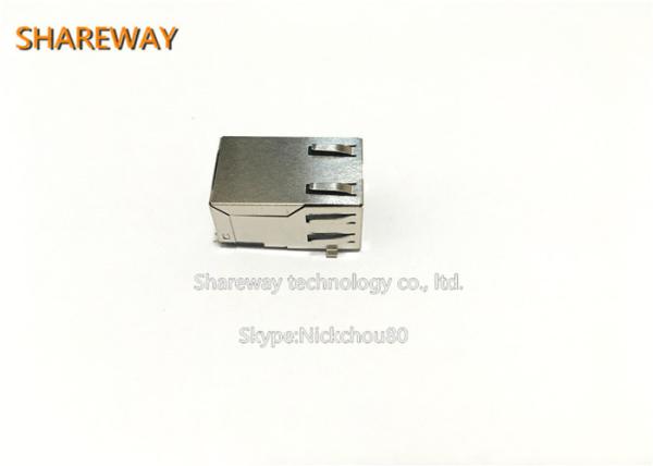 Quality Tab Down Ethernet RJ45 Jack JV026I21NL Surface Mount For Network Interface Cars for sale