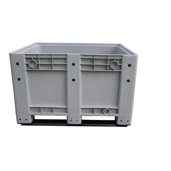 Agriculture Collapsible Plastic Storage Crate Solid Side Perforated