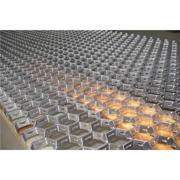 Tortoise Shell Mesh AISI 304 Hex Mesh For Refractory With 2mm Thickness