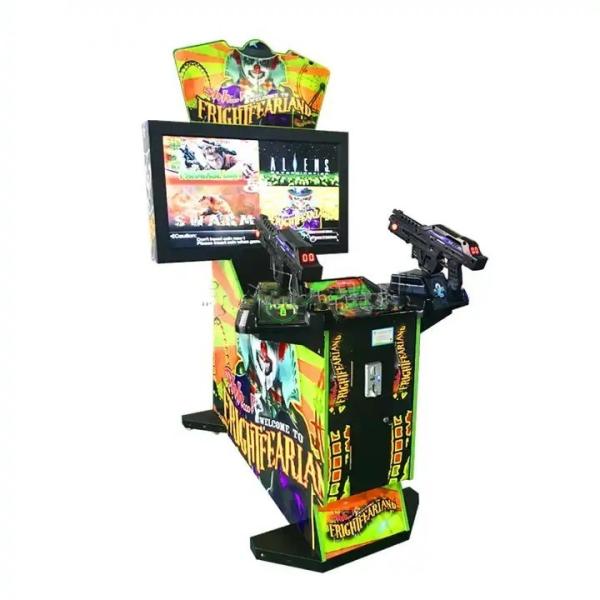 Quality US PLUG 42" Paradise Lost Kids Pusher Arcade Shooting Gun Game Machine with Plug Type for sale