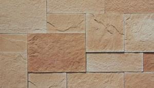 Buy cheap Orange Beige Artificial Cultured Stone Brick Cement Castle Stone product