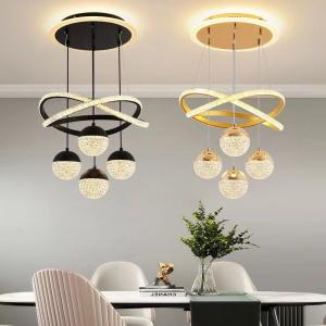 Buy cheap Custom Crystal Ceiling Fan Light , Chandelier Ceiling Fan With Pendant Light product
