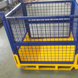 Buy cheap Customized Foldable Stacking Metal Box Pallet Industrial Storage Box product