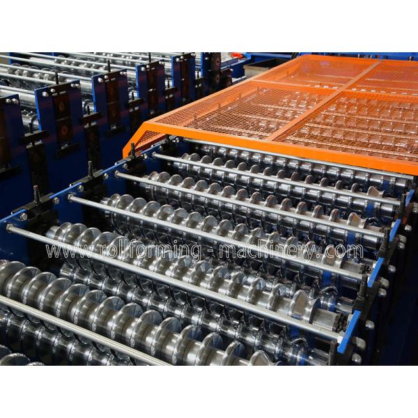 Chain Drive Corrugated Roof Roll Forming Machine 0.02''- 0.039'' Thickness