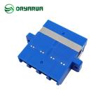 One Piece Type Flangeless LC Fiber Optic Adapter Multimode With Shutter