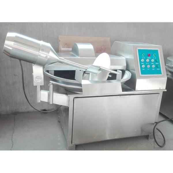 Good Fineness Meat Processing Machinery Silvery Vacuum Chopper