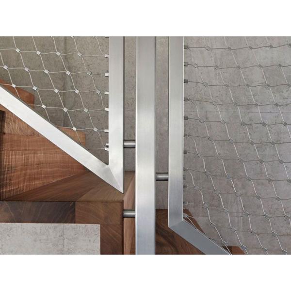 AISI316 Material 1.5 mm Flexible X-tend Staircase Security Cable Wire Mesh