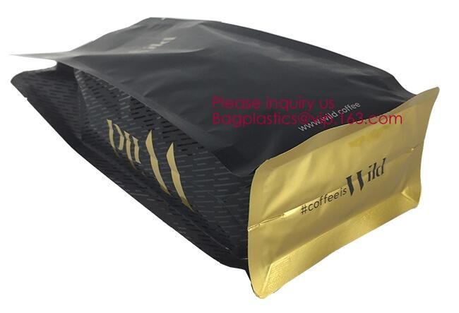 Transparent bopp/opp square block bottom bags with side gusset,Bopp Block Square Bottom Bag,Clear Square Bottom Bags,Can