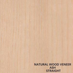 China High Quality Natural White Ash Wood Veneer Quarter Cut Straight Grain Length 2050-3200mm For Furniture And Door on sale