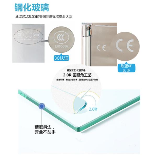 Frameless Three Panel Sliding Glass Door Clear Hinge Swing