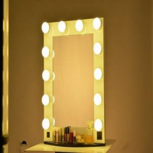 Buy cheap Makeup Vertical Hollywood Light Up Mirror With Dimmer And 12 LED Bulbs Lights product