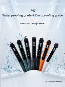 China Non-contact AC Voltage Detector Tester IP67 LCD Display 50Hz/60Hz 12V~1000V Buzzer Alarm Function on sale
