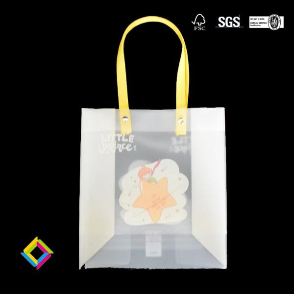 Spot PP Plastic Handbag Frosted PVC Translucent Gift Bag Cosmetic Gift Advertising Tote Shopping