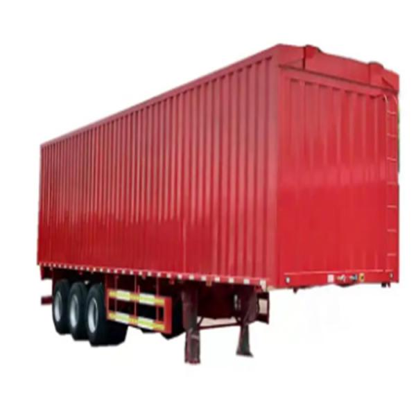Quality High Security 2 3 Axle 30Ton 40T Cargo Semi Trailer With Closed Type Aluminum Alloy Cargo Box For Transport  Goods for sale