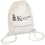 Canvas Drawstring Backpack Bag Convenient Luggage Holding With Pull String