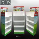 Single color four sides display stand with hooks for hanging