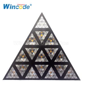 China 35cm Triangle Retro LED Effect Light Backdrop Ceiling Decoration on sale