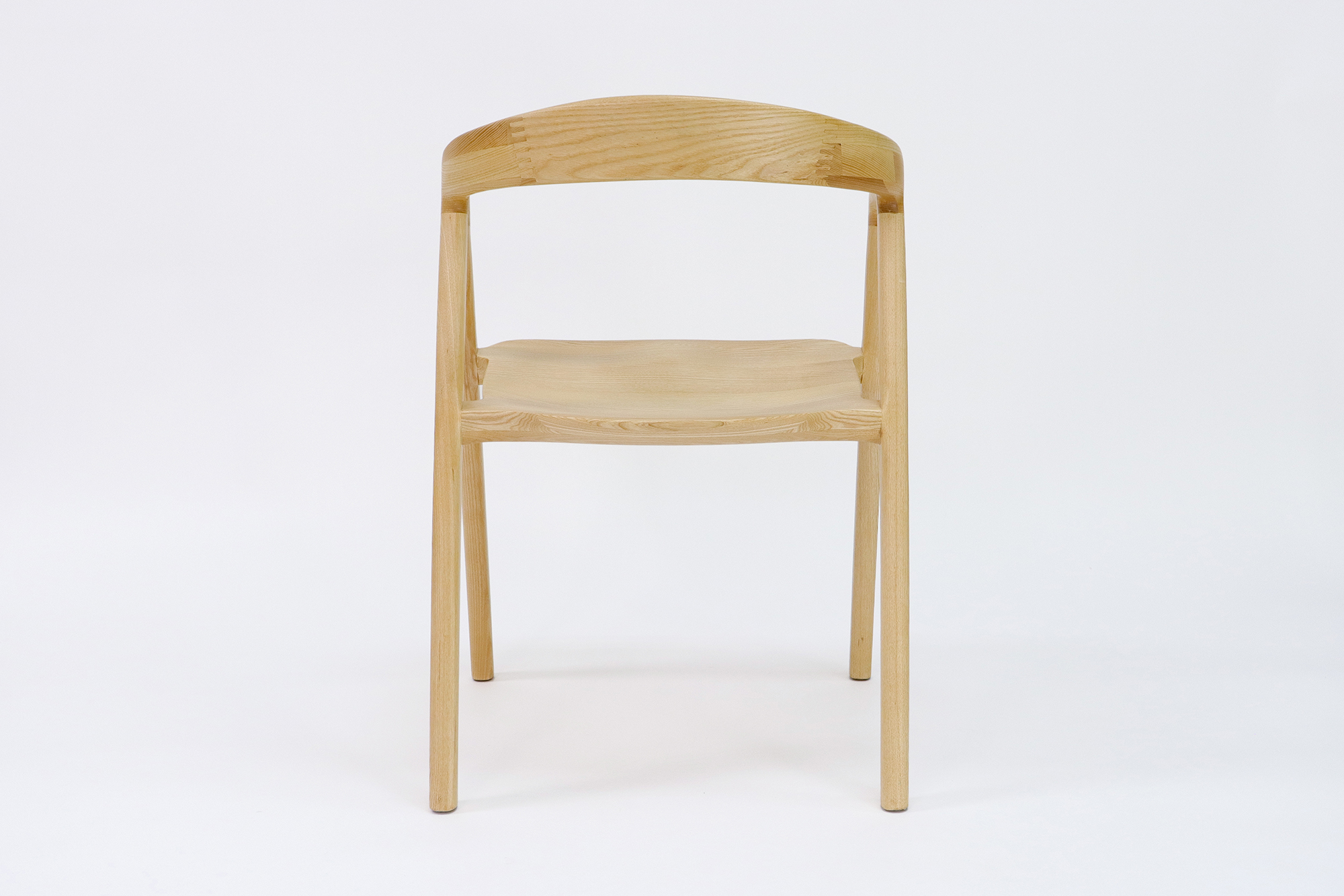 Solid Wood Dining Chair with Nitrolacquer Finish and NO Folded Design at Reasonable in Ash Wood