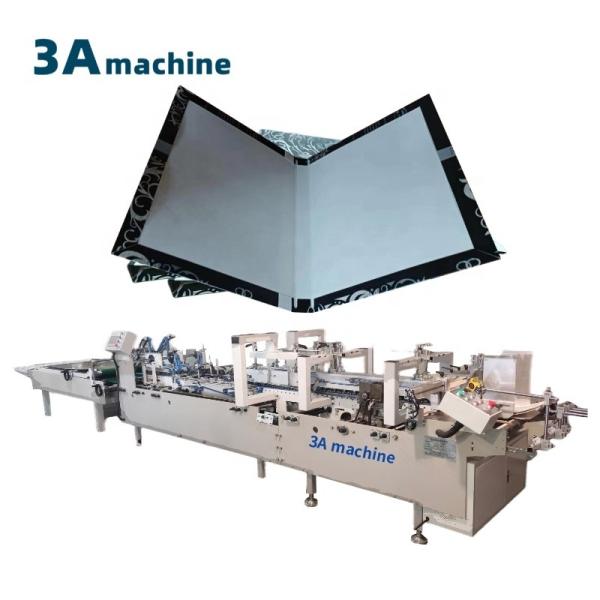 Quality 8.25M*1.2M*1.3M Automatic Book Cover Double Side Pasting Machine 650mm Maximum Size for sale