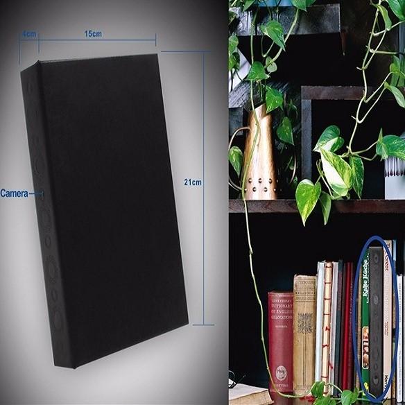 Quality book hidden camera black in bookshelf for sale