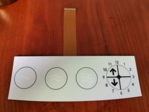 Buy cheap Long Zif FPC Membrane Switch Keypad With Led 1.0mm Pitch 3 Keys product