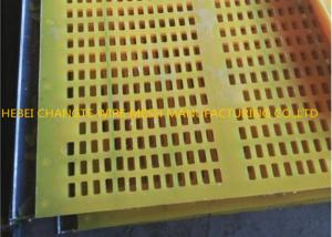 China Red Yellow Polyurethane Casting Vibrating PU Screen Mesh on sale