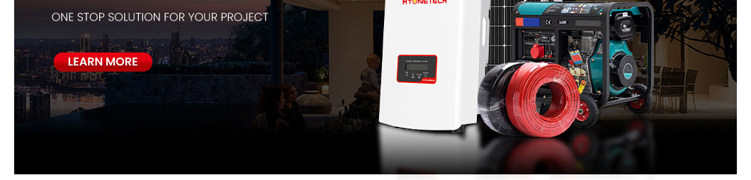 Htonetech 5kw Hybrid Solar Inverter on Grid System Solar Panel 340W China Factory 8kw 10kw 15kw on Grid Solar Energy System 5000W