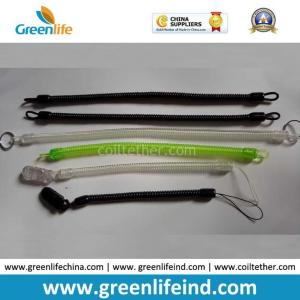 China Clip-on Key Coil Custom Tether Single Coil Chain Lanyard on sale