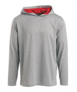 China Grey Plain Woven Polyester95% Spandex5% Long Sleeve Hooded Shirts on sale