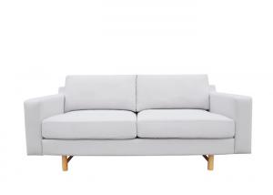 Buy cheap Fabric sofa pure sponge padded seats back to front connecting timber legs polyester fiber product