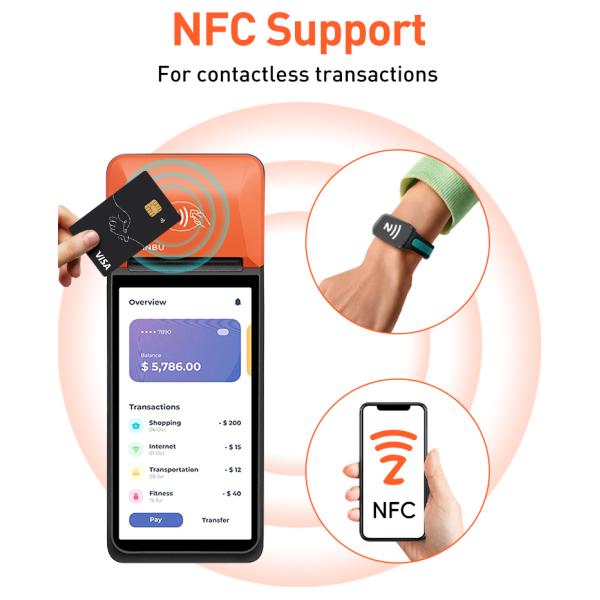 Hanbu Handheld POS Terminal 6 Inch Android 13 4GB RAM 64GB SSD