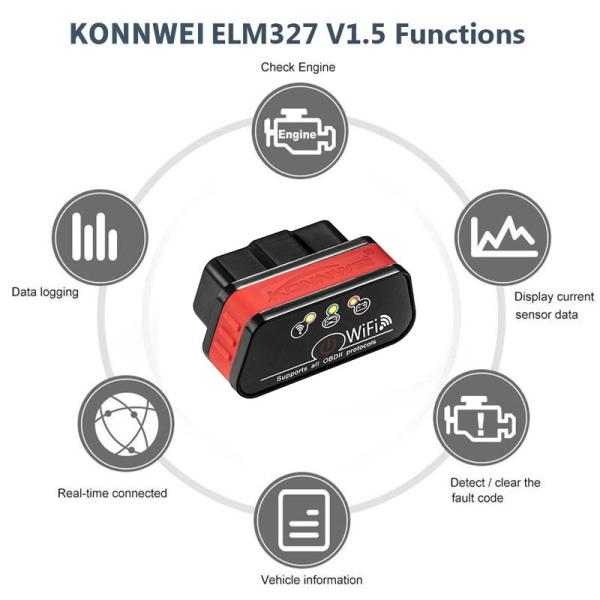 Launch Kw901 Elm327 Android Car Scanner Bluetooth Eco Obd2 Mitsubishi Bluetooth Key Programmer