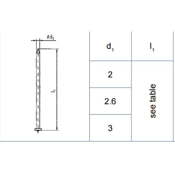 Insulation Nails Type IN CD ISO Nails Insulation Pin For Shipbuilding
