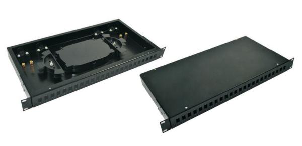 Quality 19 '' 1U Height ODF Optical Distribution Frame Ethernet Distribution Panel for sale