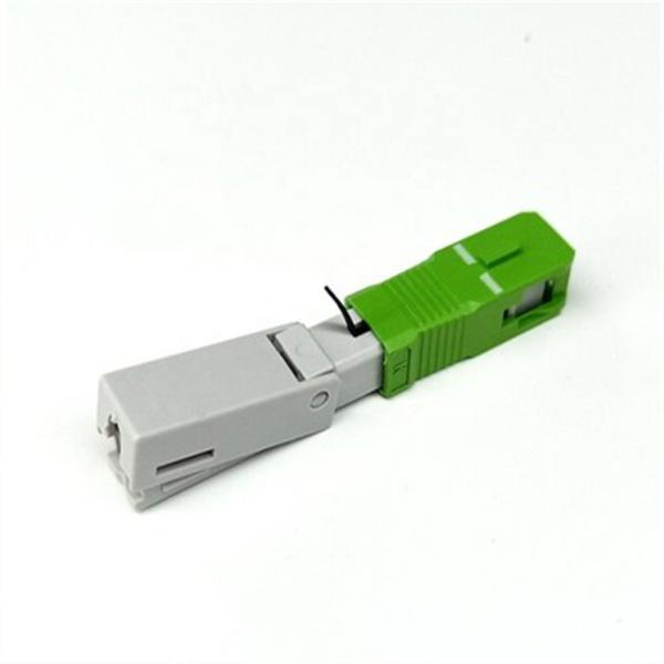 Quality SC / APC Fiber Optic Connectors Fast Assembly 0.3db Insertion Loss for sale
