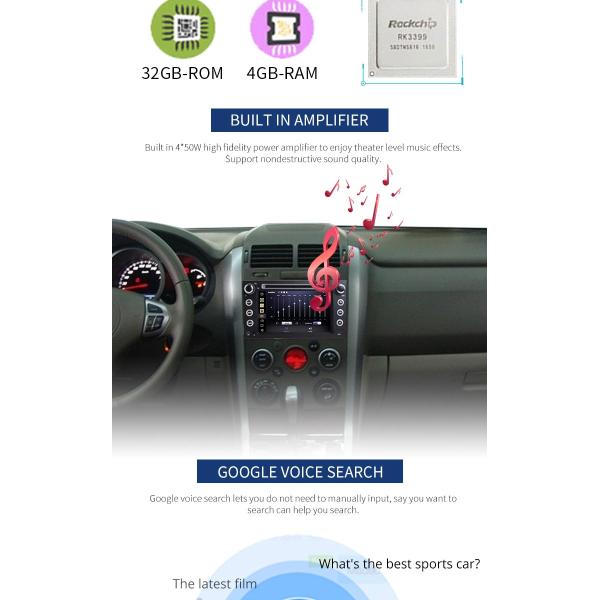 MP3 MP4 USB SD GPS SUZUKI Car DVD Player Double Din Head Unit Support TPMS