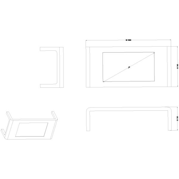 Topadkiosk interactive screen coffee table for conference or restaurant with infrared touch 30points build in with PC